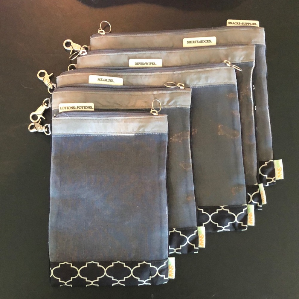 Sugar Snap diaper bag pouches